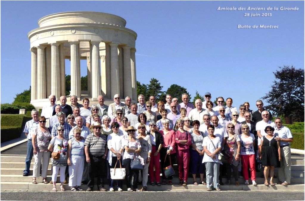 Le groupement Est en visite à la butte de Montac -Meuse-  Date: juin 2015